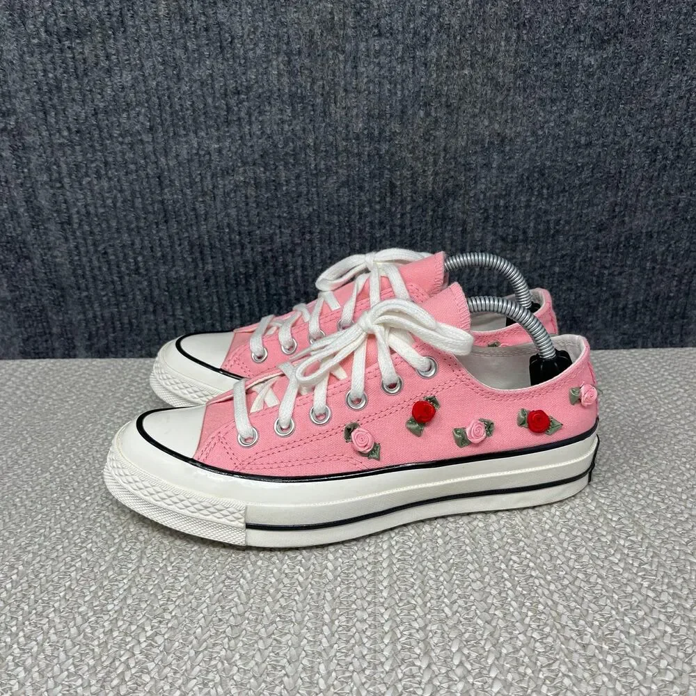 Converse Chuck 70 Low Valentines Day Pink Roses Floral Sneakers Shoes Women’s 7